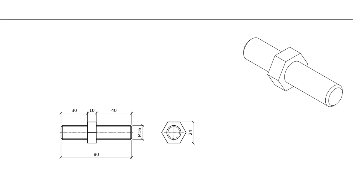 Screw Thread Drawing Exercise in AutoCAD with DWG | Solidtorial
